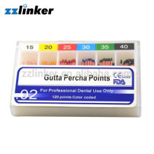 Points millimètres de points dentaires GP / Gutta Percha Points